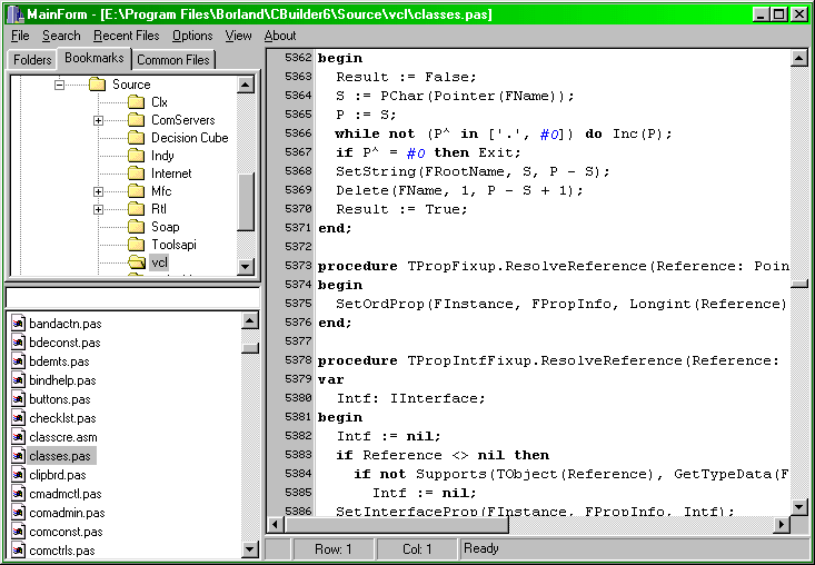 SourceView screenshot